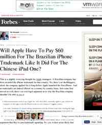 Will Apple Have To Pay 60 million For: Forbes.com