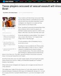 University of Texas football players suspended sent: Breaking News